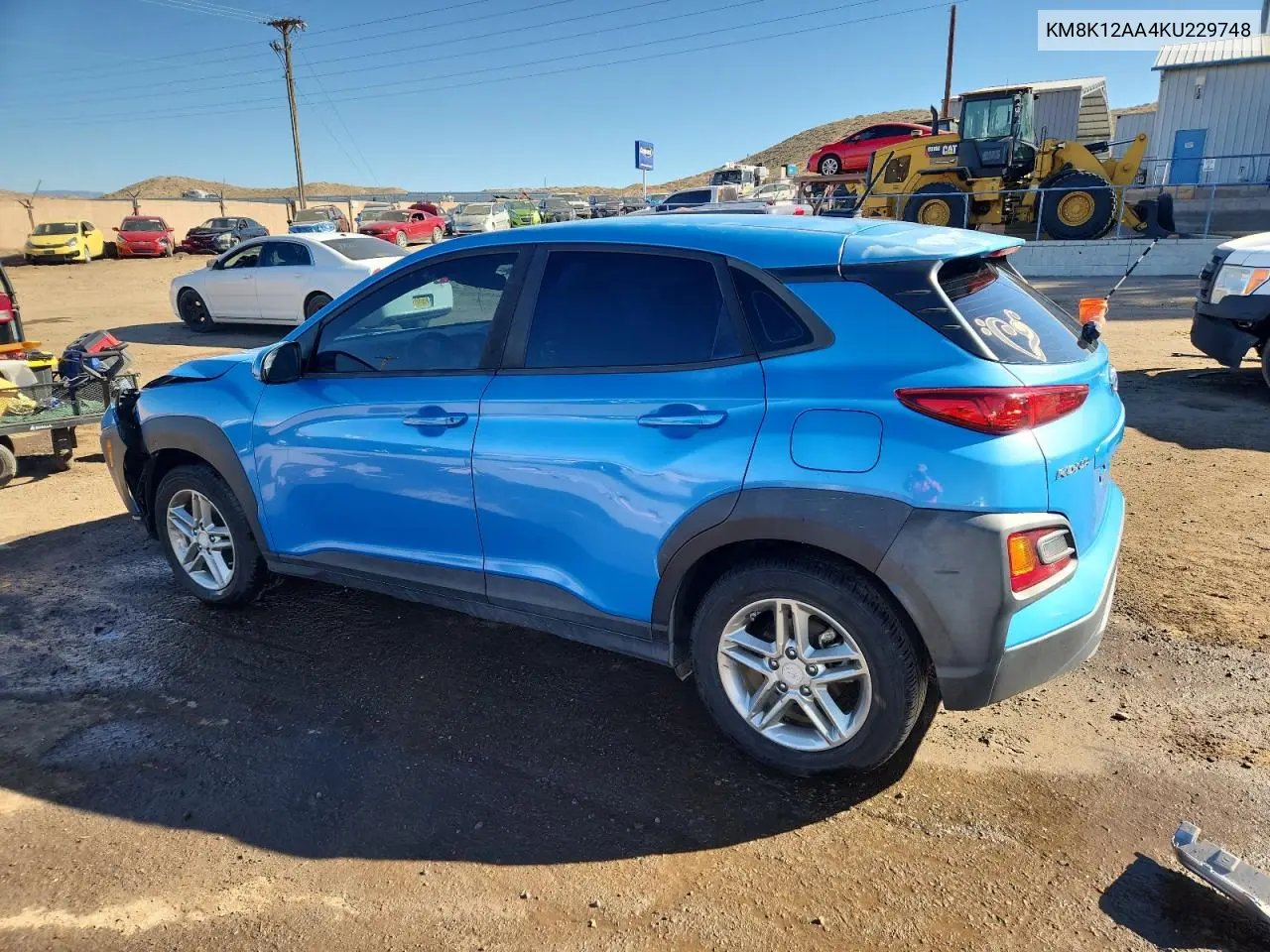KM8K12AA4KU229748 2019 Hyundai Kona Se