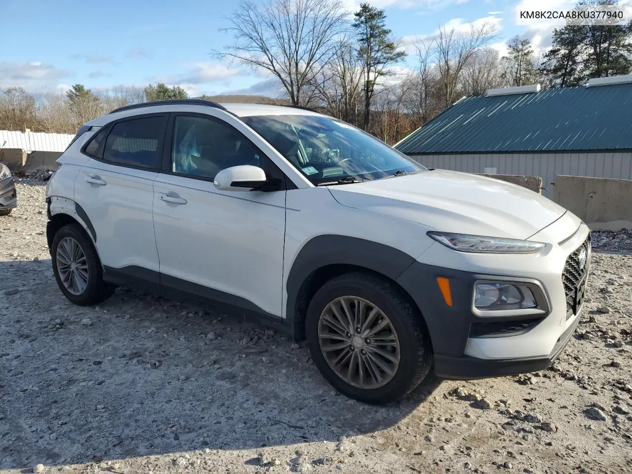 KM8K2CAA8KU377940 2019 Hyundai Kona Sel