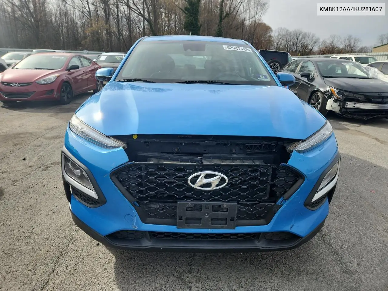 KM8K12AA4KU281607 2019 Hyundai Kona Se