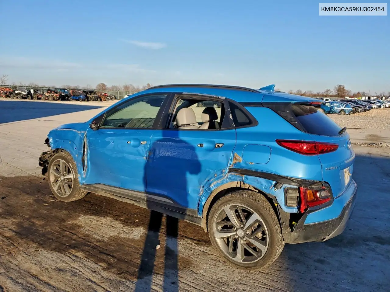 KM8K3CA59KU302454 2019 Hyundai Kona Limited