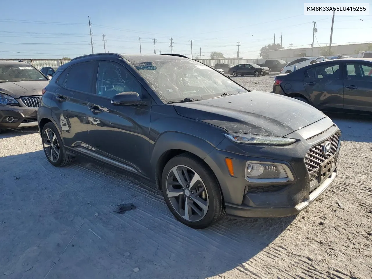 2020 Hyundai Kona Limited VIN: KM8K33A55LU415285 Lot: 72023014