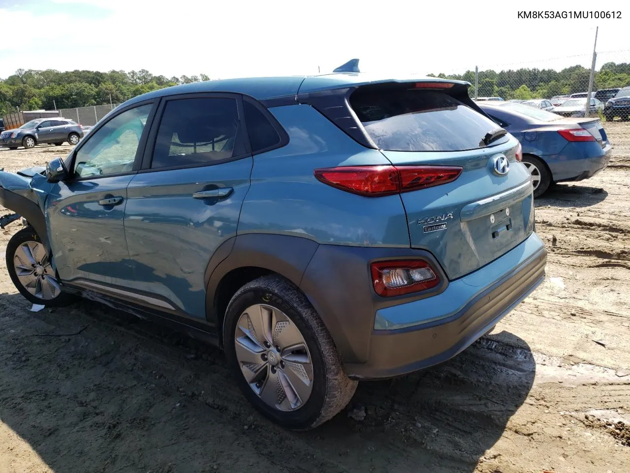 2021 Hyundai Kona Ultimate VIN: KM8K53AG1MU100612 Lot: 58523314