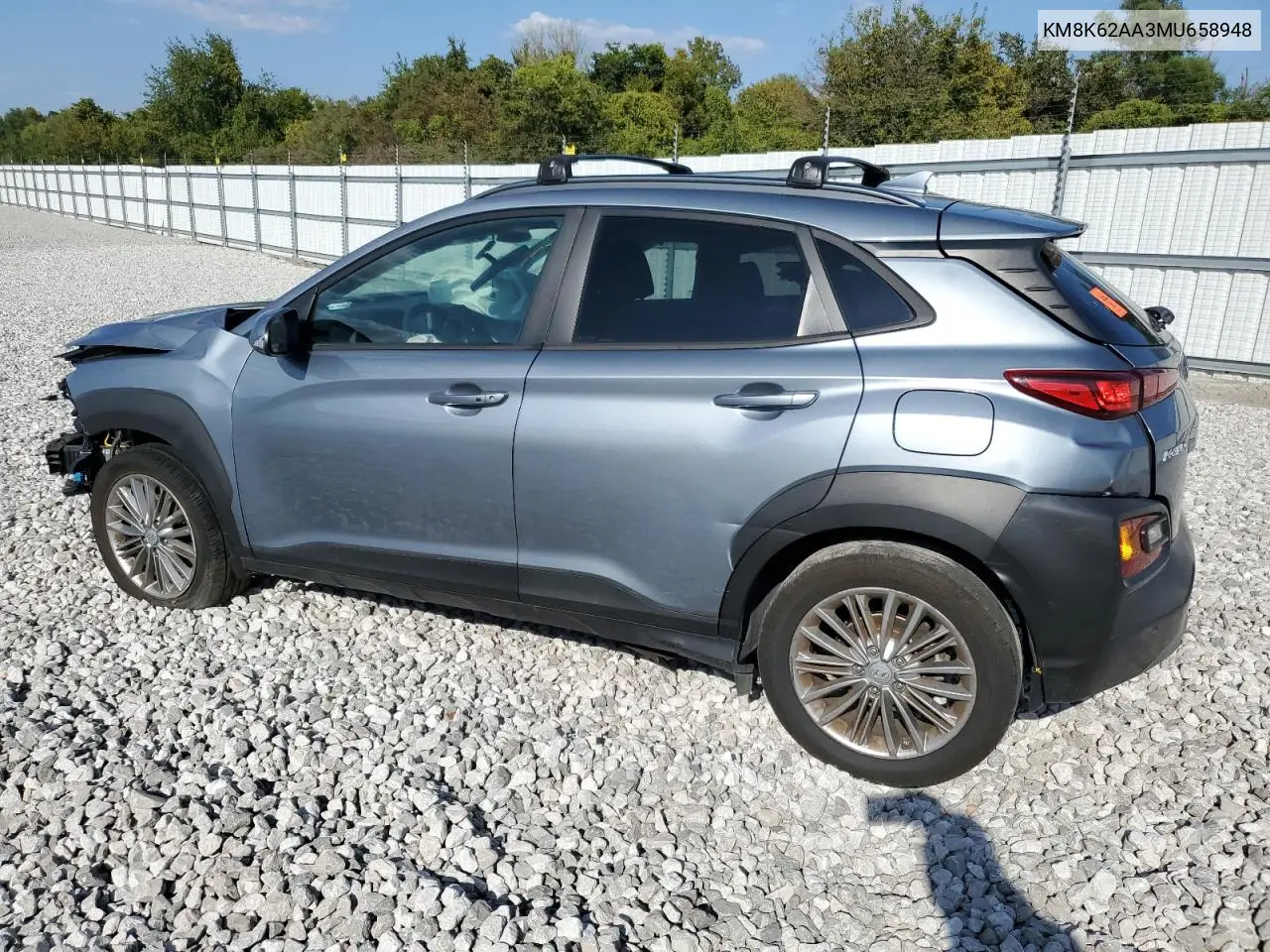 KM8K62AA3MU658948 2021 Hyundai Kona Sel Plus