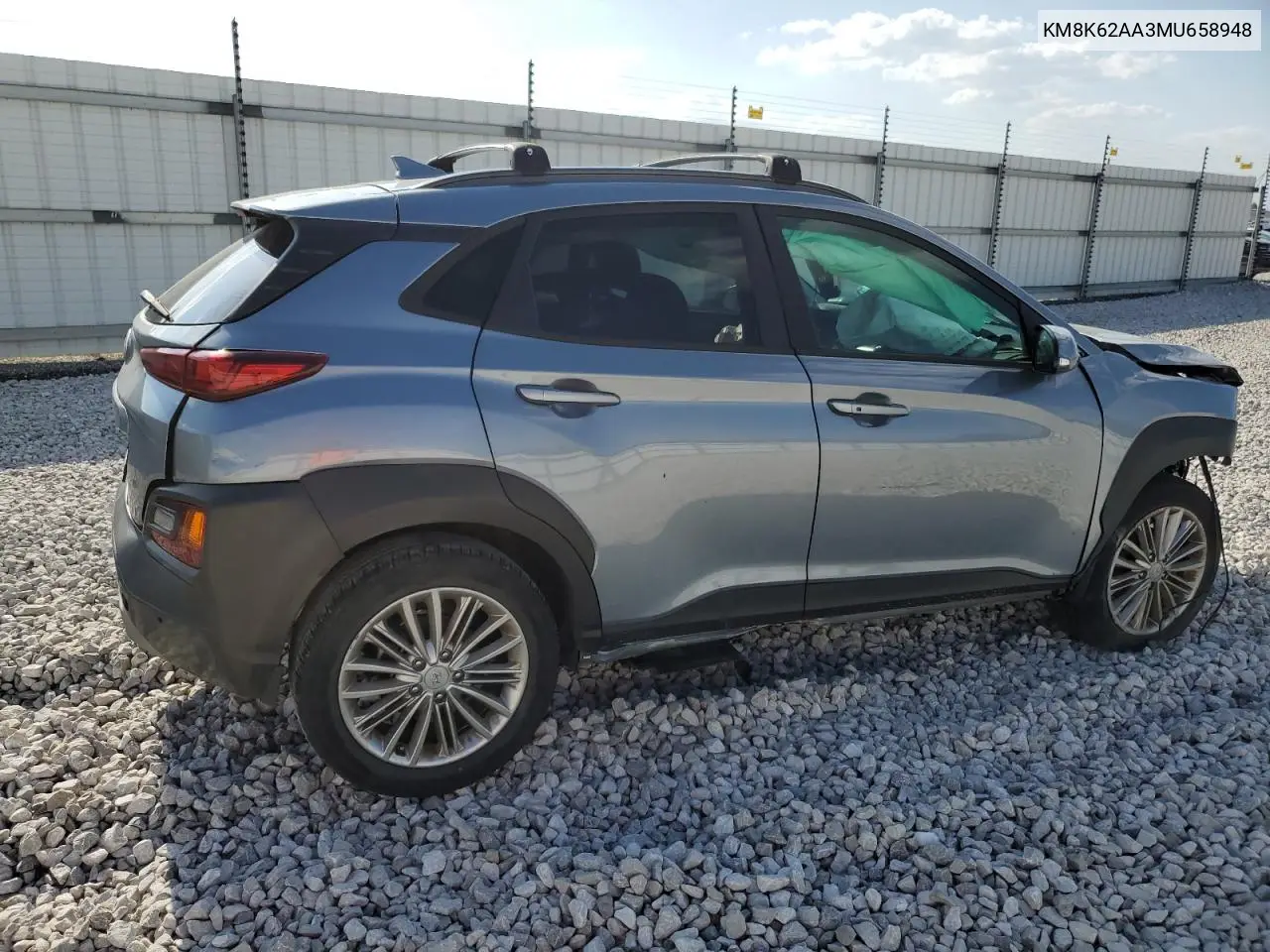KM8K62AA3MU658948 2021 Hyundai Kona Sel Plus