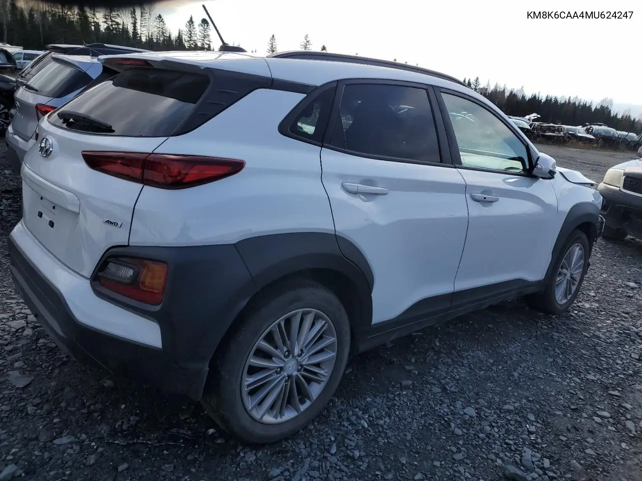 KM8K6CAA4MU624247 2021 Hyundai Kona Sel Plus