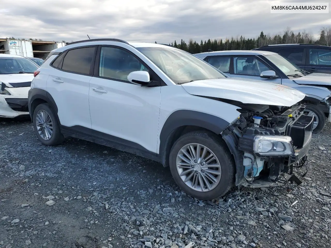 KM8K6CAA4MU624247 2021 Hyundai Kona Sel Plus