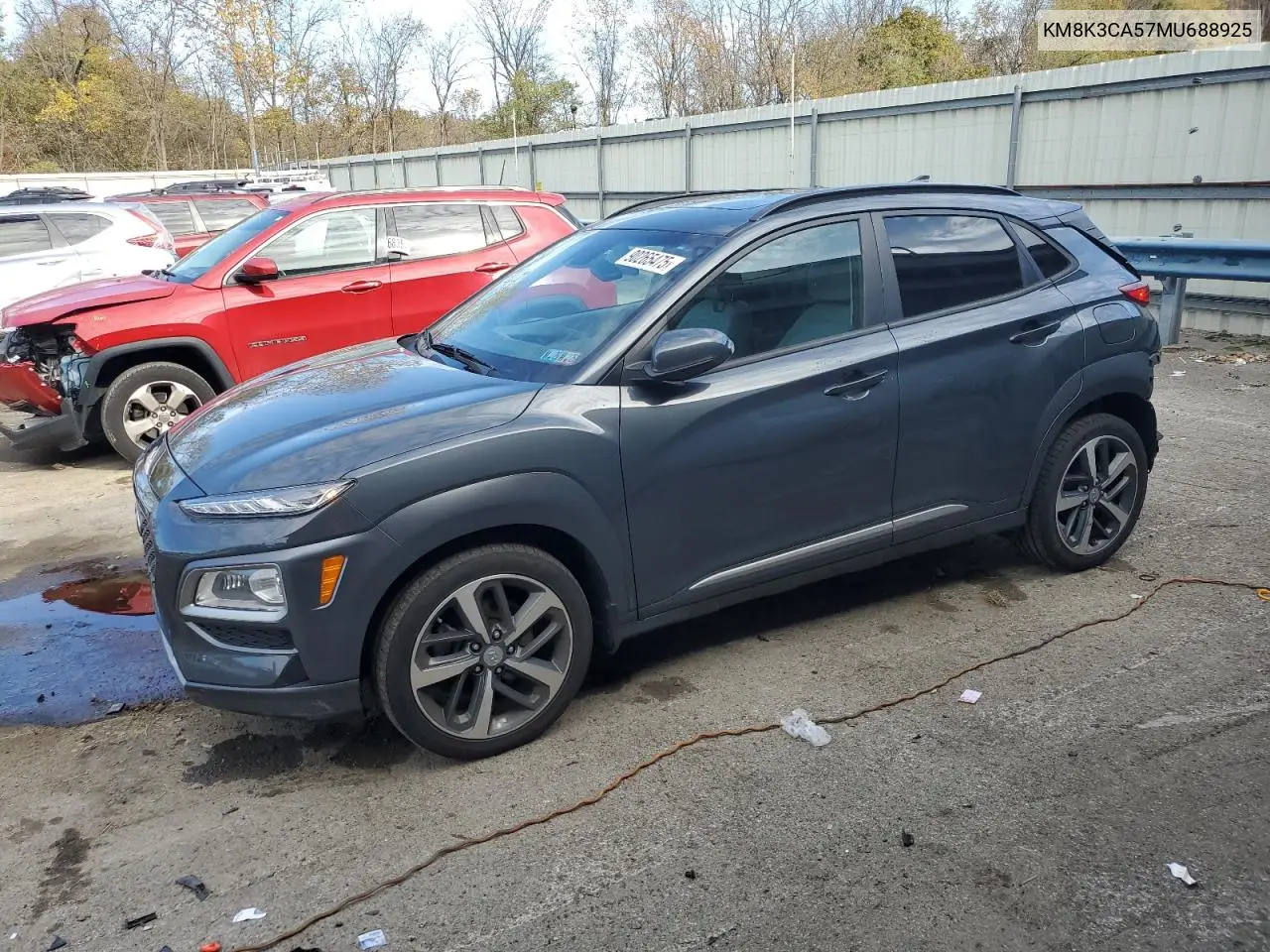 KM8K3CA57MU688925 2021 Hyundai Kona Limited