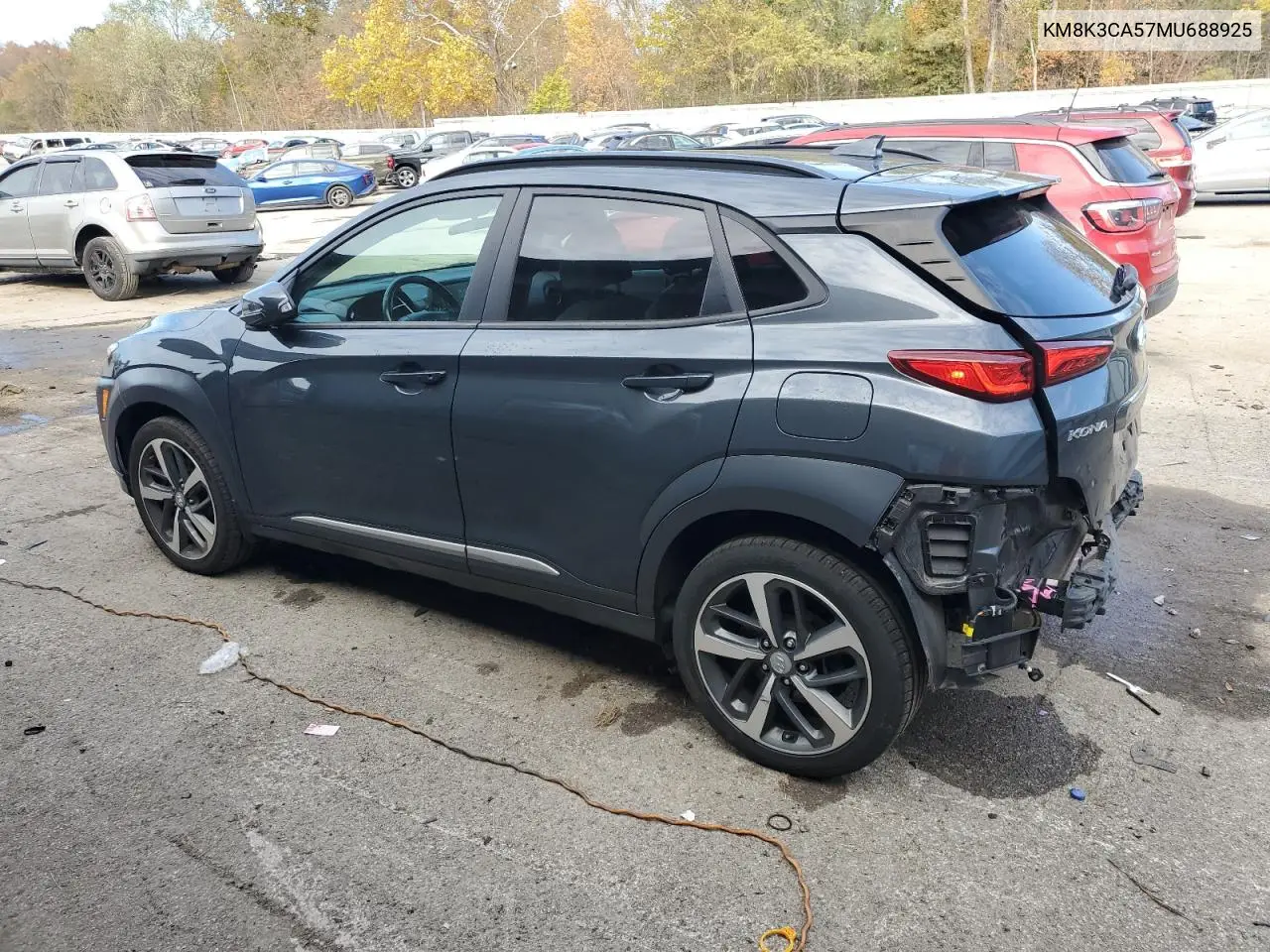 KM8K3CA57MU688925 2021 Hyundai Kona Limited