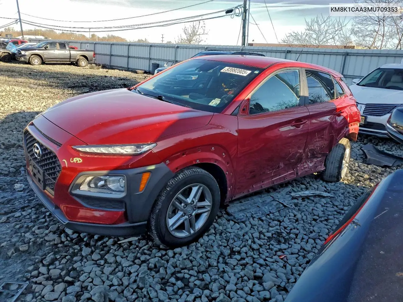 KM8K1CAA3MU709353 2021 Hyundai Kona Se