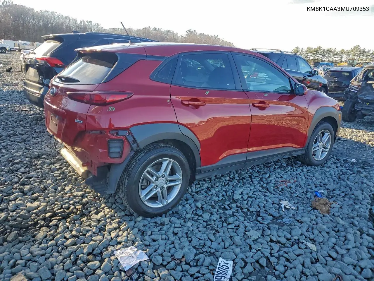 KM8K1CAA3MU709353 2021 Hyundai Kona Se