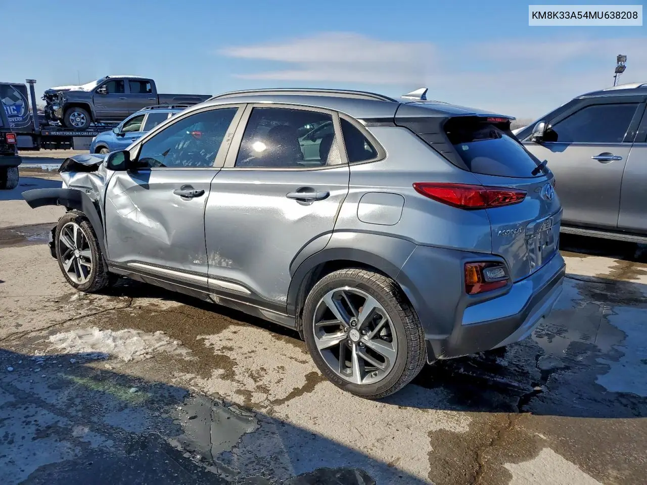 KM8K33A54MU638208 2021 Hyundai Kona Limited