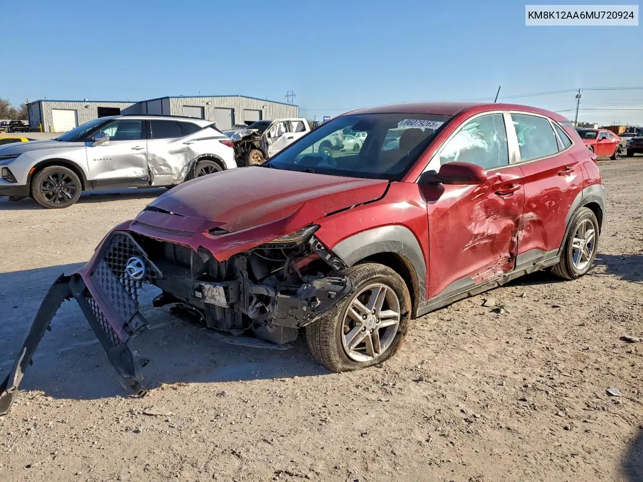 KM8K12AA6MU720924 2021 Hyundai Kona Se
