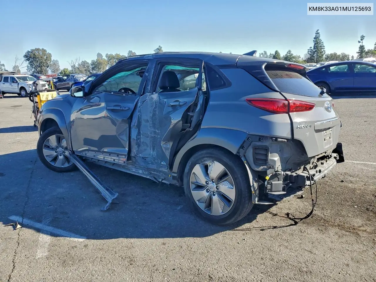 KM8K33AG1MU125693 2021 Hyundai Kona Limited