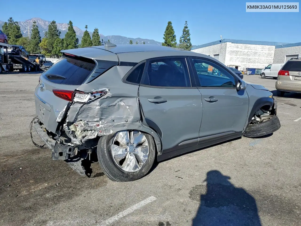 KM8K33AG1MU125693 2021 Hyundai Kona Limited