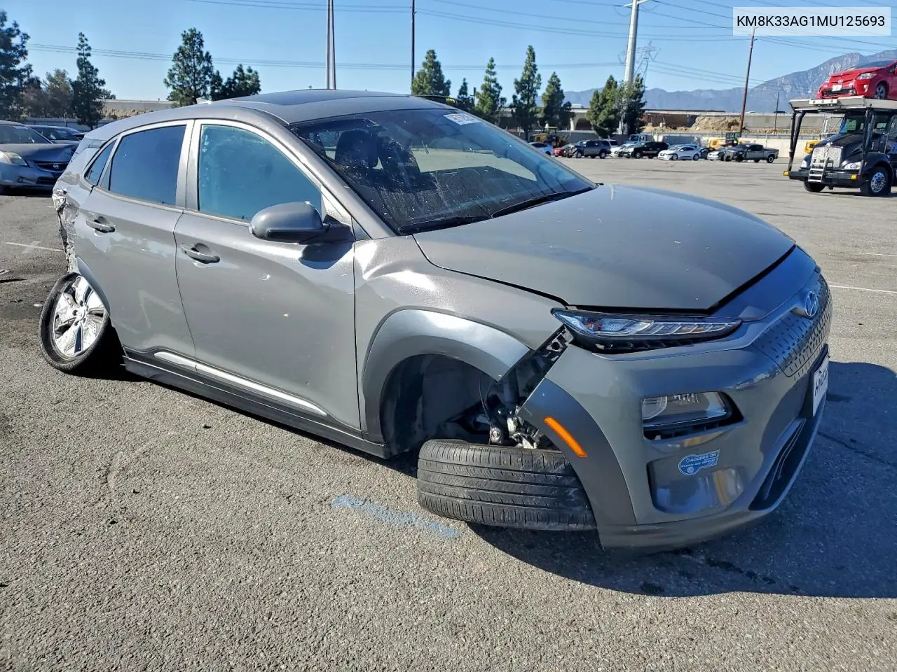KM8K33AG1MU125693 2021 Hyundai Kona Limited