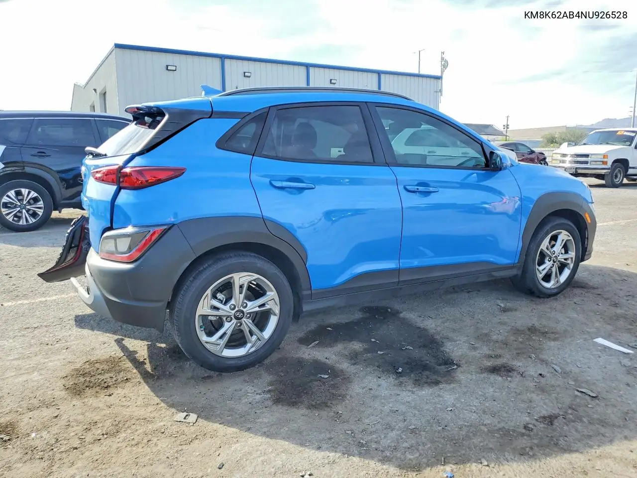 2022 Hyundai Kona Sel VIN: KM8K62AB4NU926528 Lot: 47775416