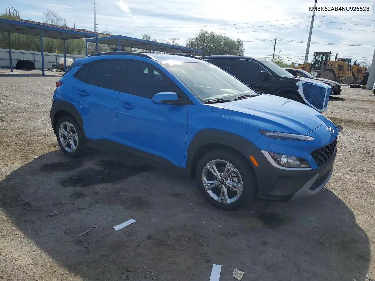 2022 Hyundai Kona Sel VIN: KM8K62AB4NU926528 Lot: 47775416
