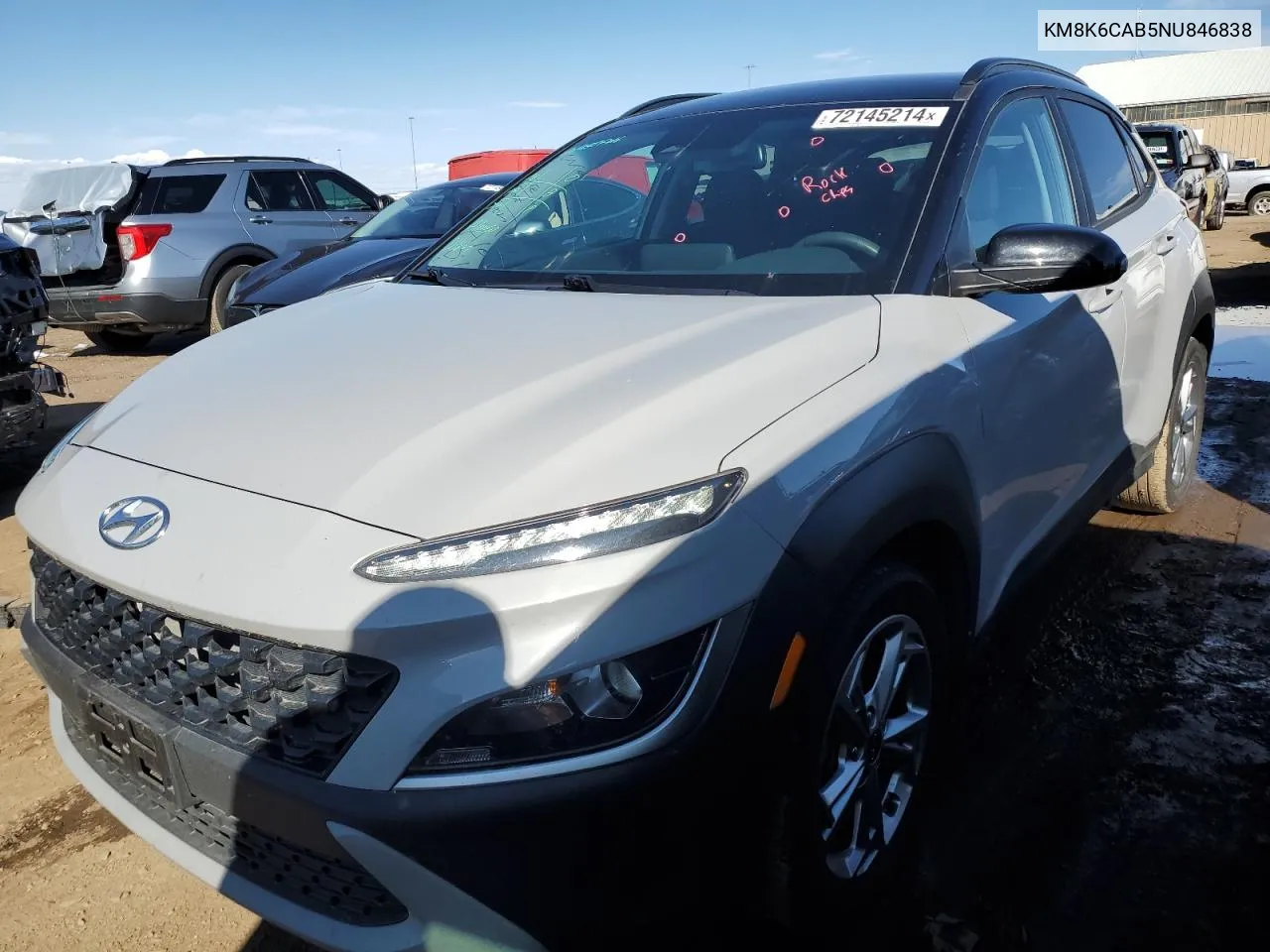 KM8K6CAB5NU846838 2022 Hyundai Kona Sel