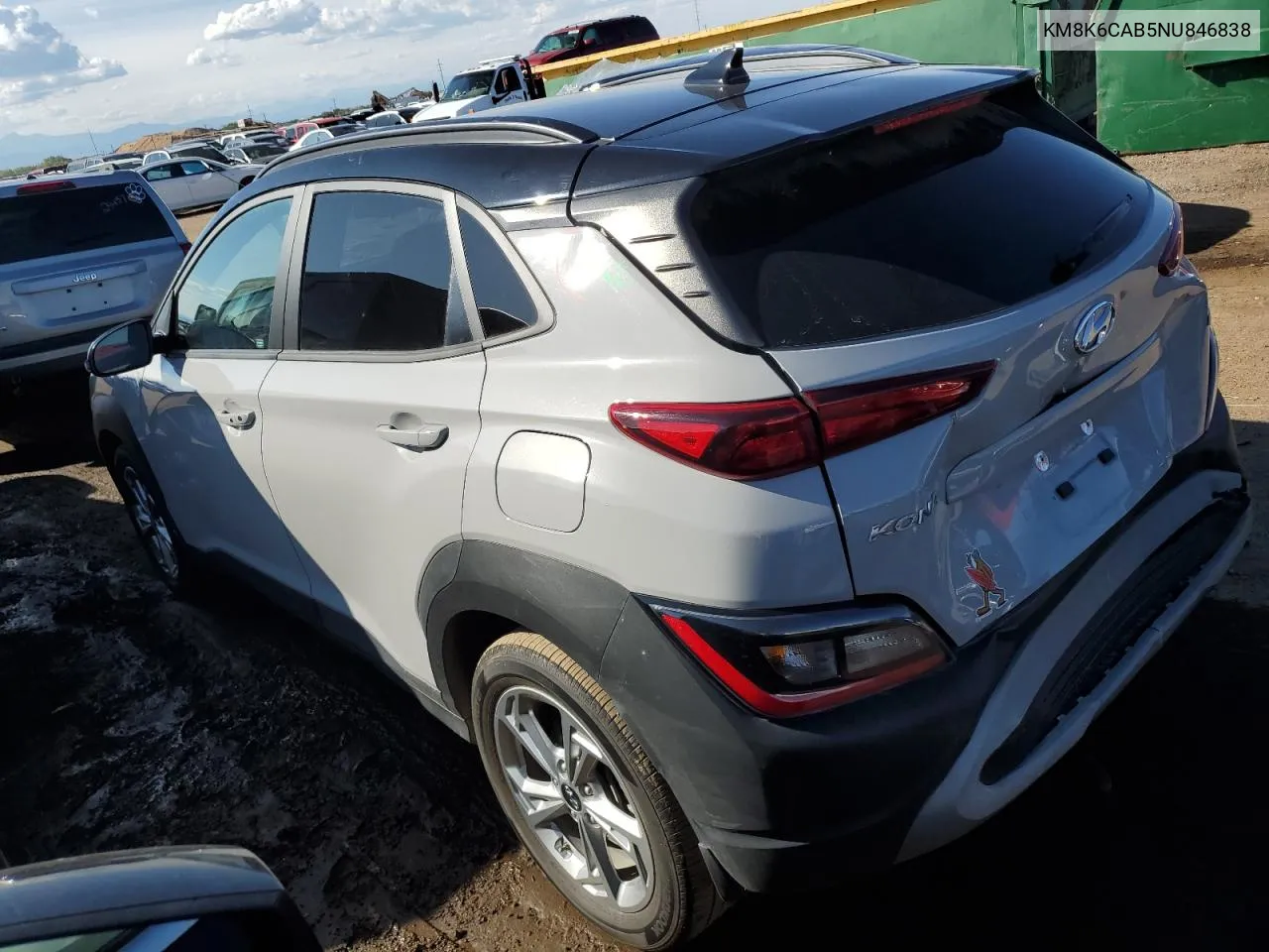 2022 Hyundai Kona Sel VIN: KM8K6CAB5NU846838 Lot: 72145214