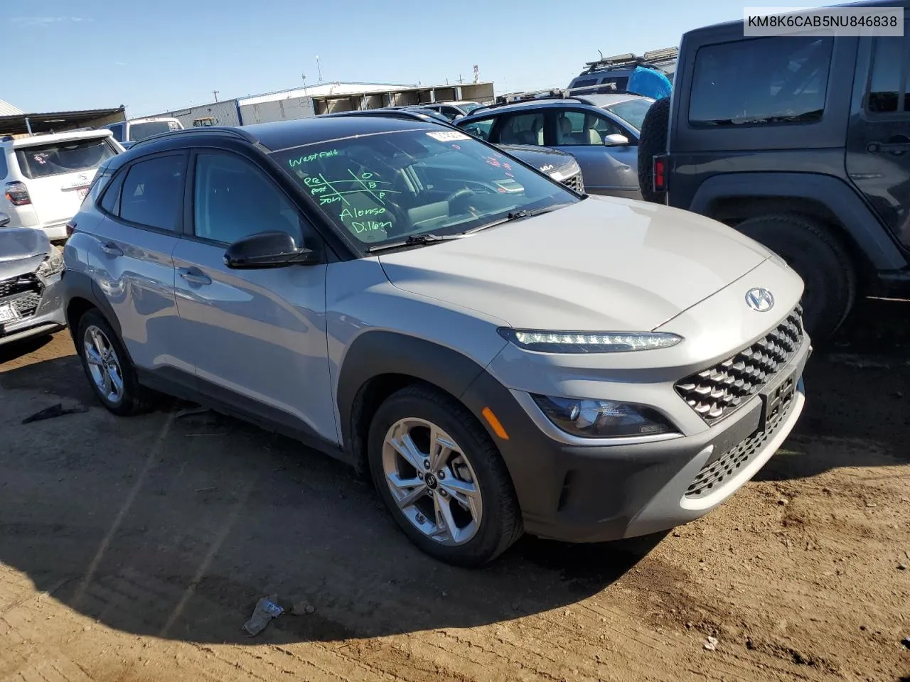 KM8K6CAB5NU846838 2022 Hyundai Kona Sel