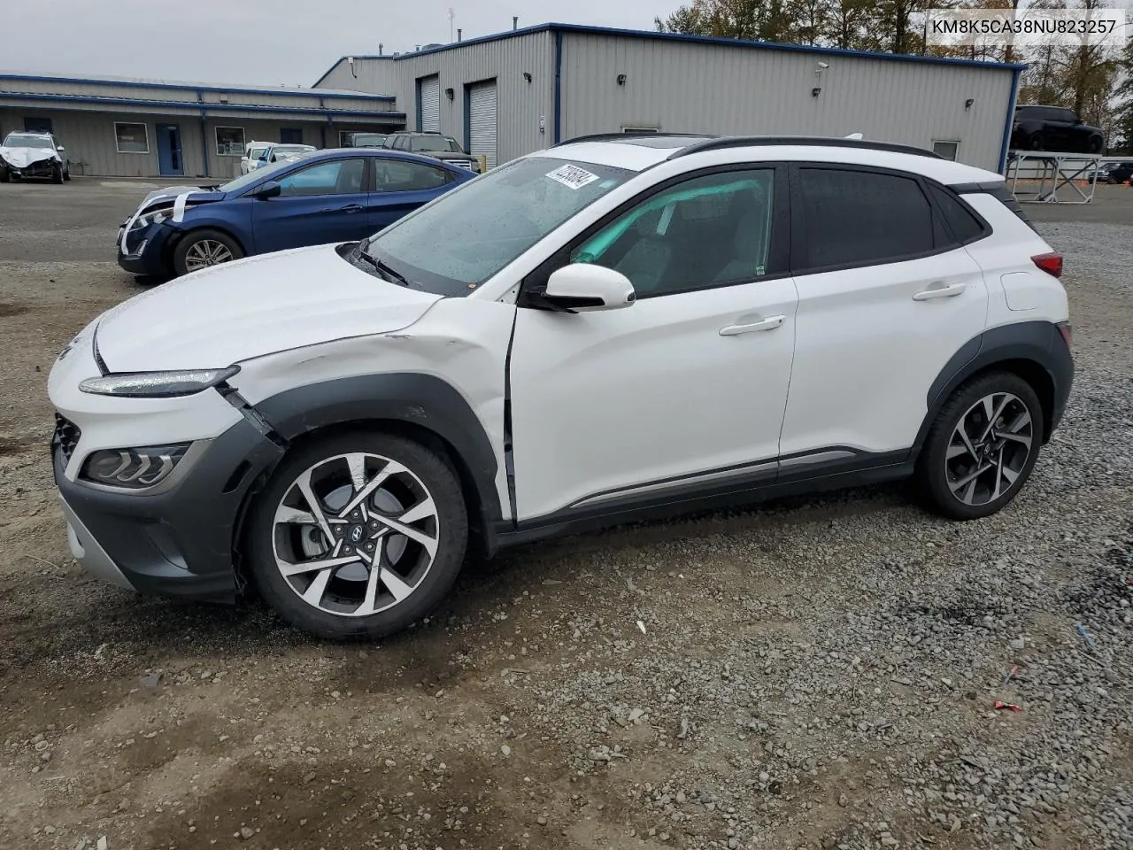 2022 Hyundai Kona Limited VIN: KM8K5CA38NU823257 Lot: 72295084