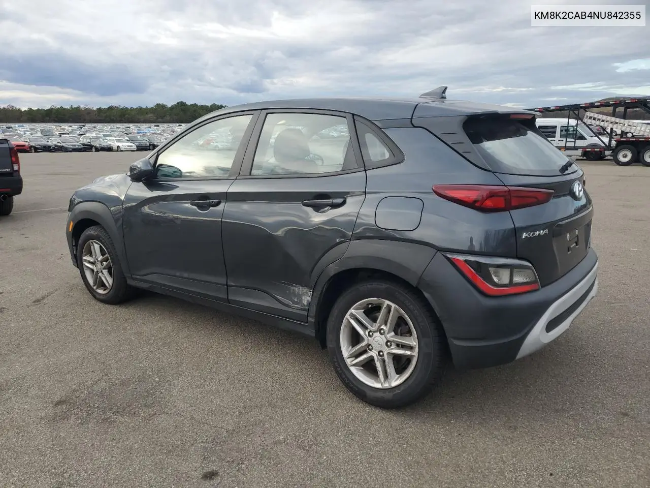 KM8K2CAB4NU842355 2022 Hyundai Kona Sel