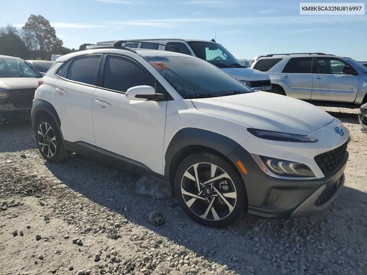 KM8K5CA32NU816997 2022 Hyundai Kona Limited