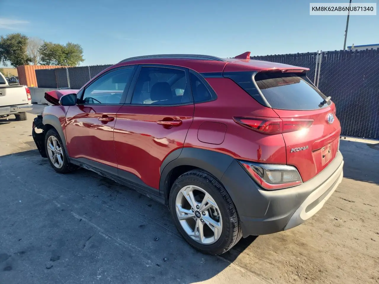 KM8K62AB6NU871340 2022 Hyundai Kona Sel