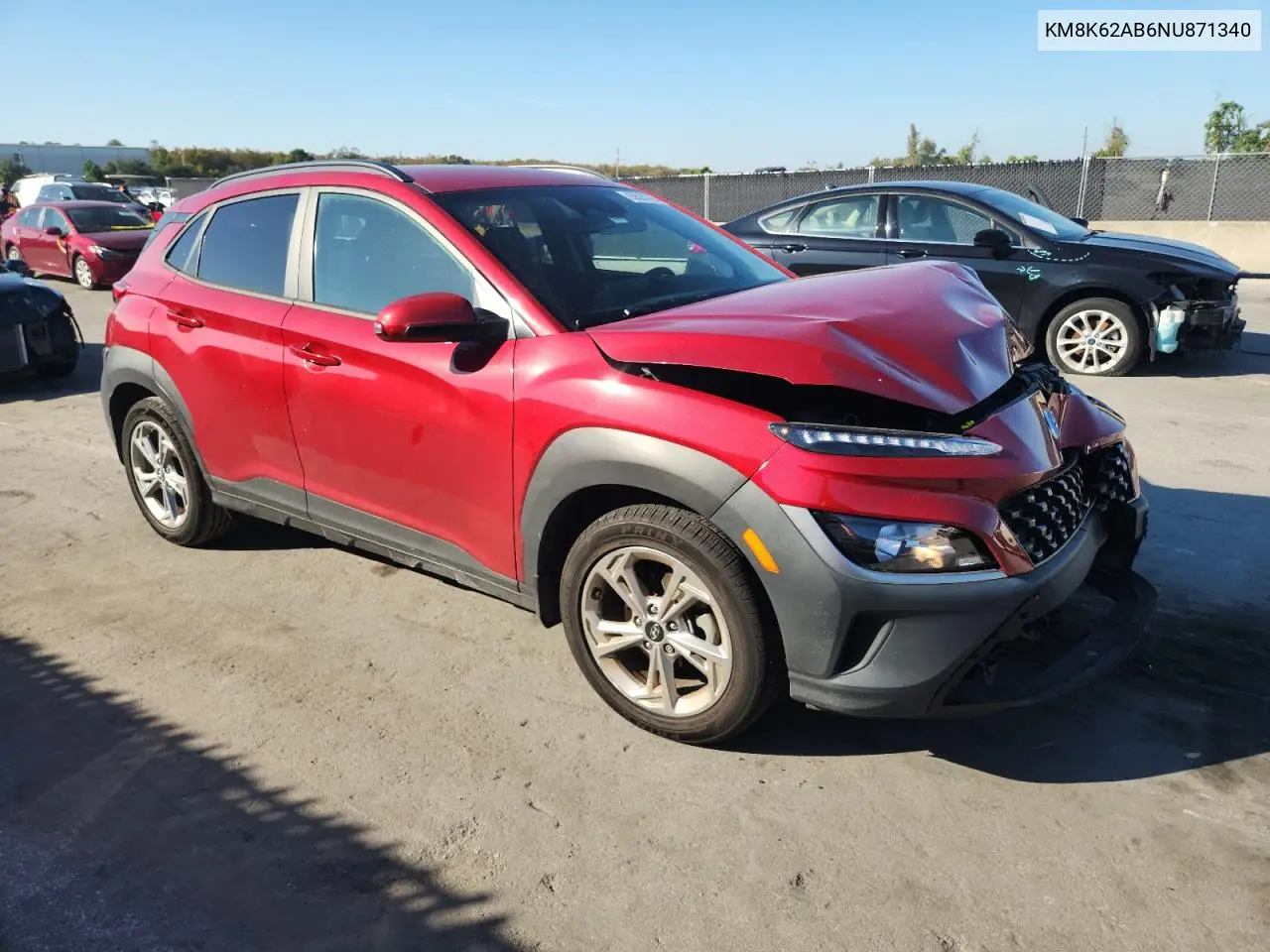 KM8K62AB6NU871340 2022 Hyundai Kona Sel