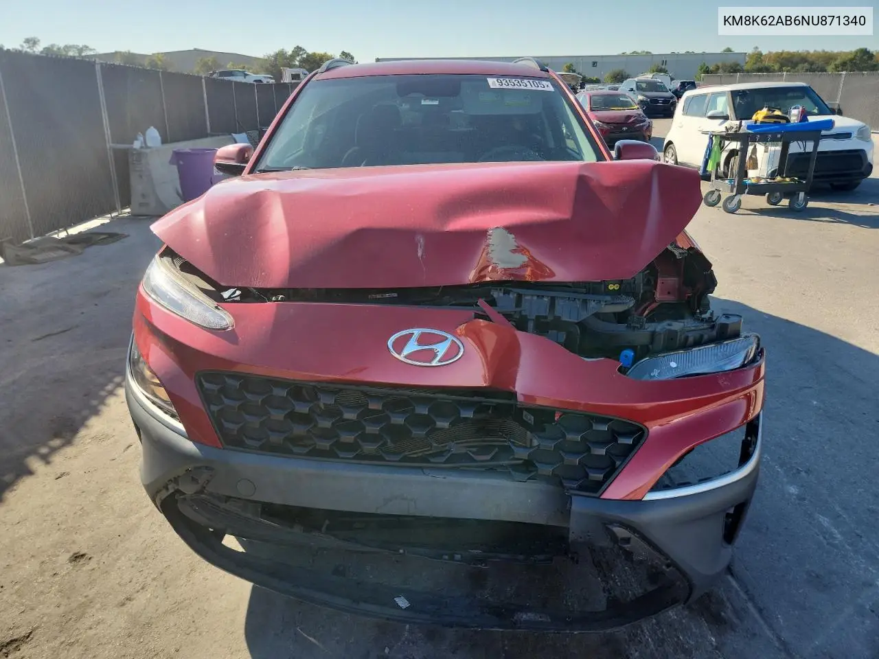 KM8K62AB6NU871340 2022 Hyundai Kona Sel