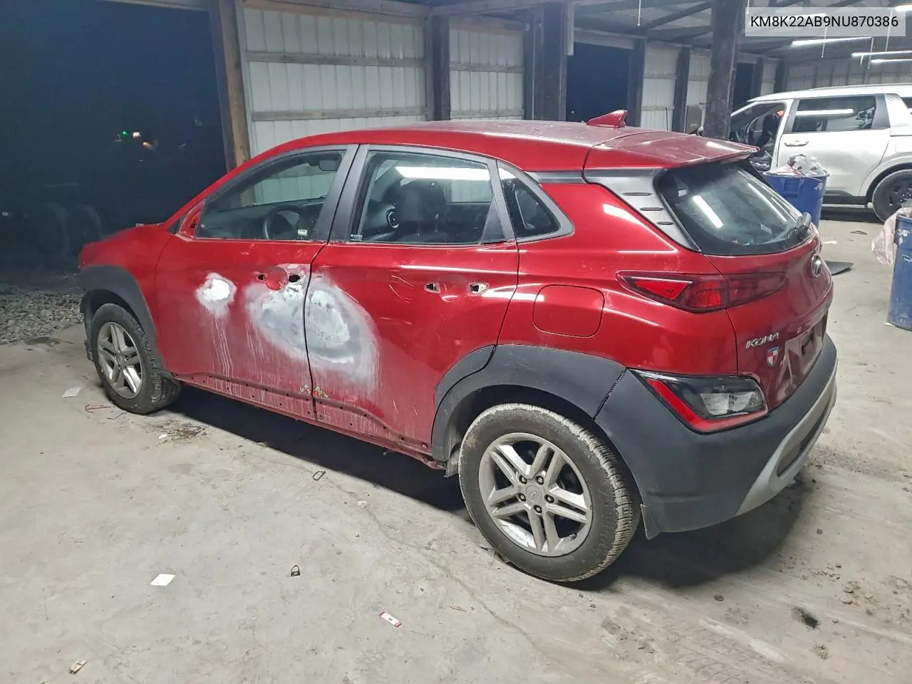 KM8K22AB9NU870386 2022 Hyundai Kona Sel