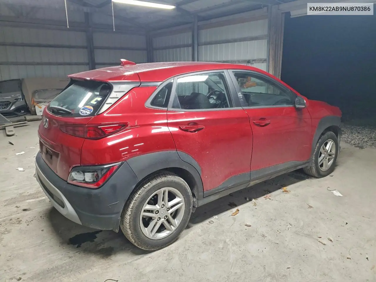 KM8K22AB9NU870386 2022 Hyundai Kona Sel
