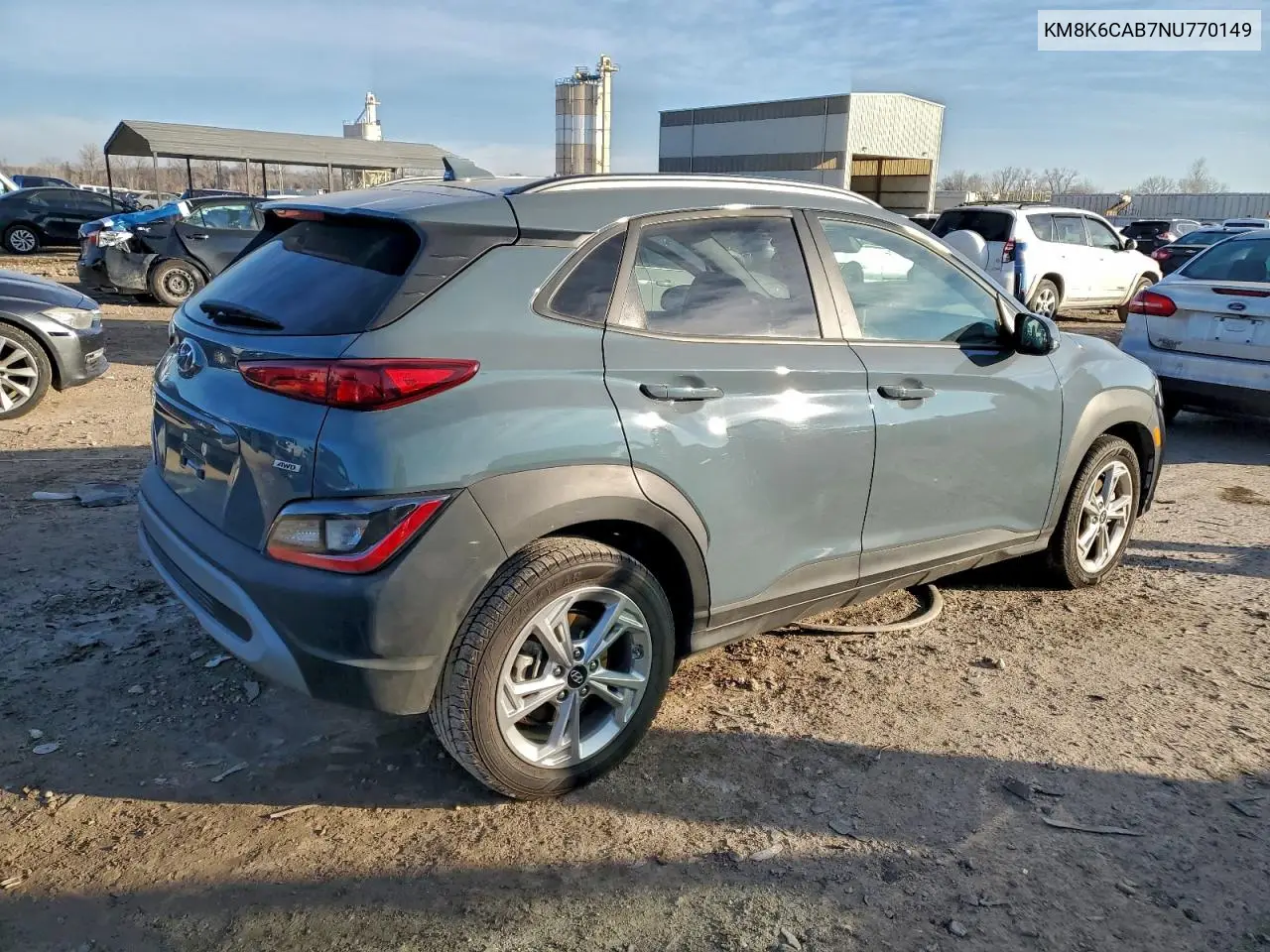KM8K6CAB7NU770149 2022 Hyundai Kona Sel