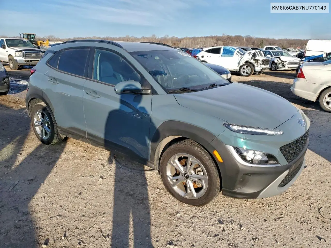 KM8K6CAB7NU770149 2022 Hyundai Kona Sel