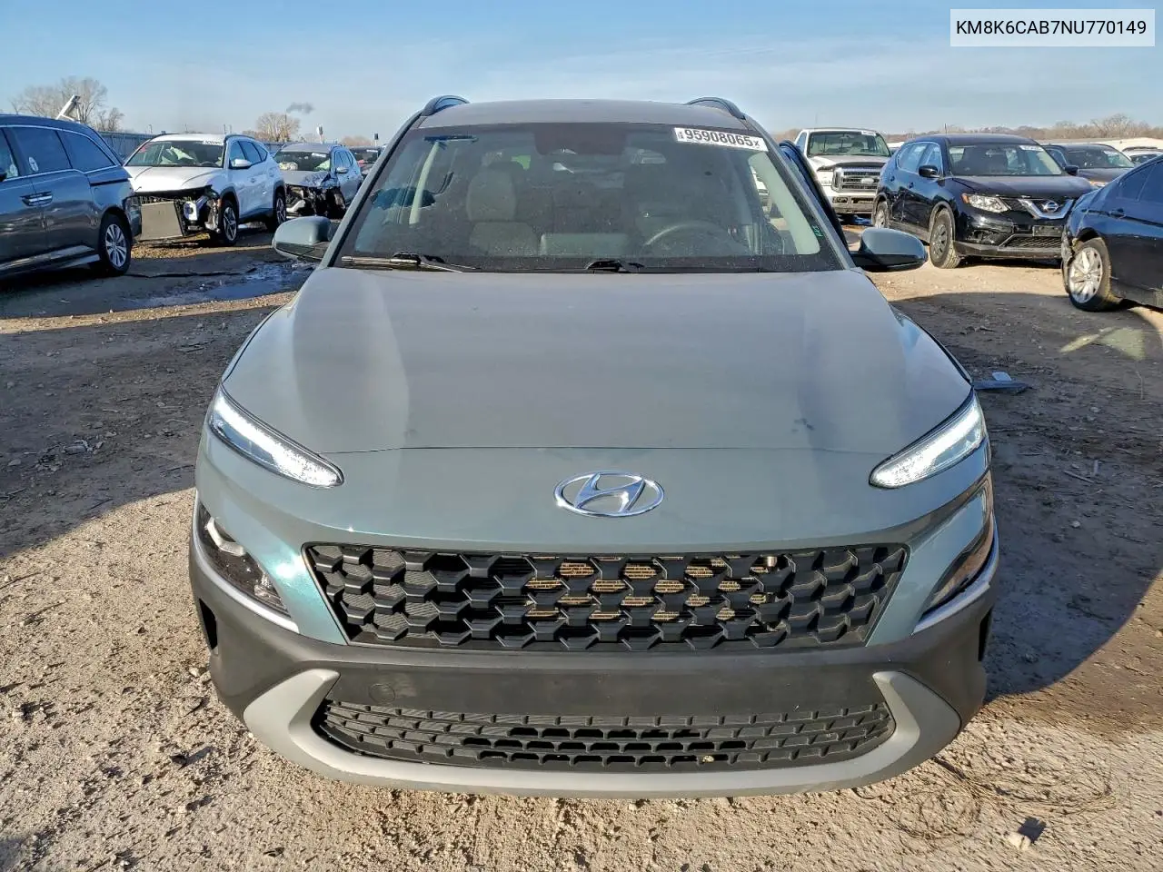 KM8K6CAB7NU770149 2022 Hyundai Kona Sel