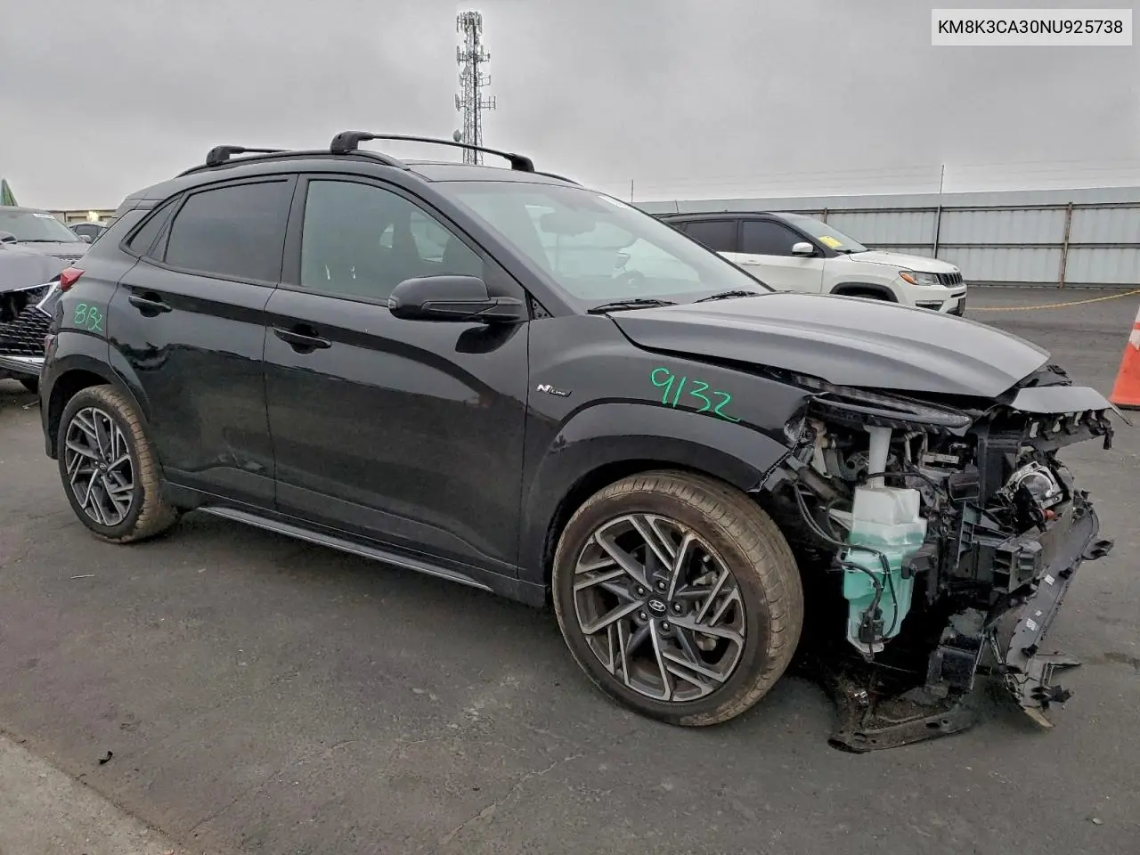 KM8K3CA30NU925738 2022 Hyundai Kona N Line