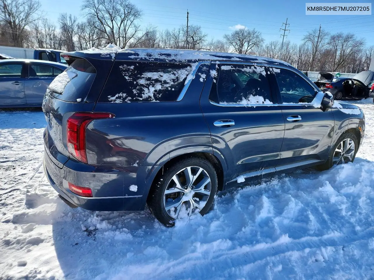 KM8R5DHE7MU207205 2021 Hyundai Palisade