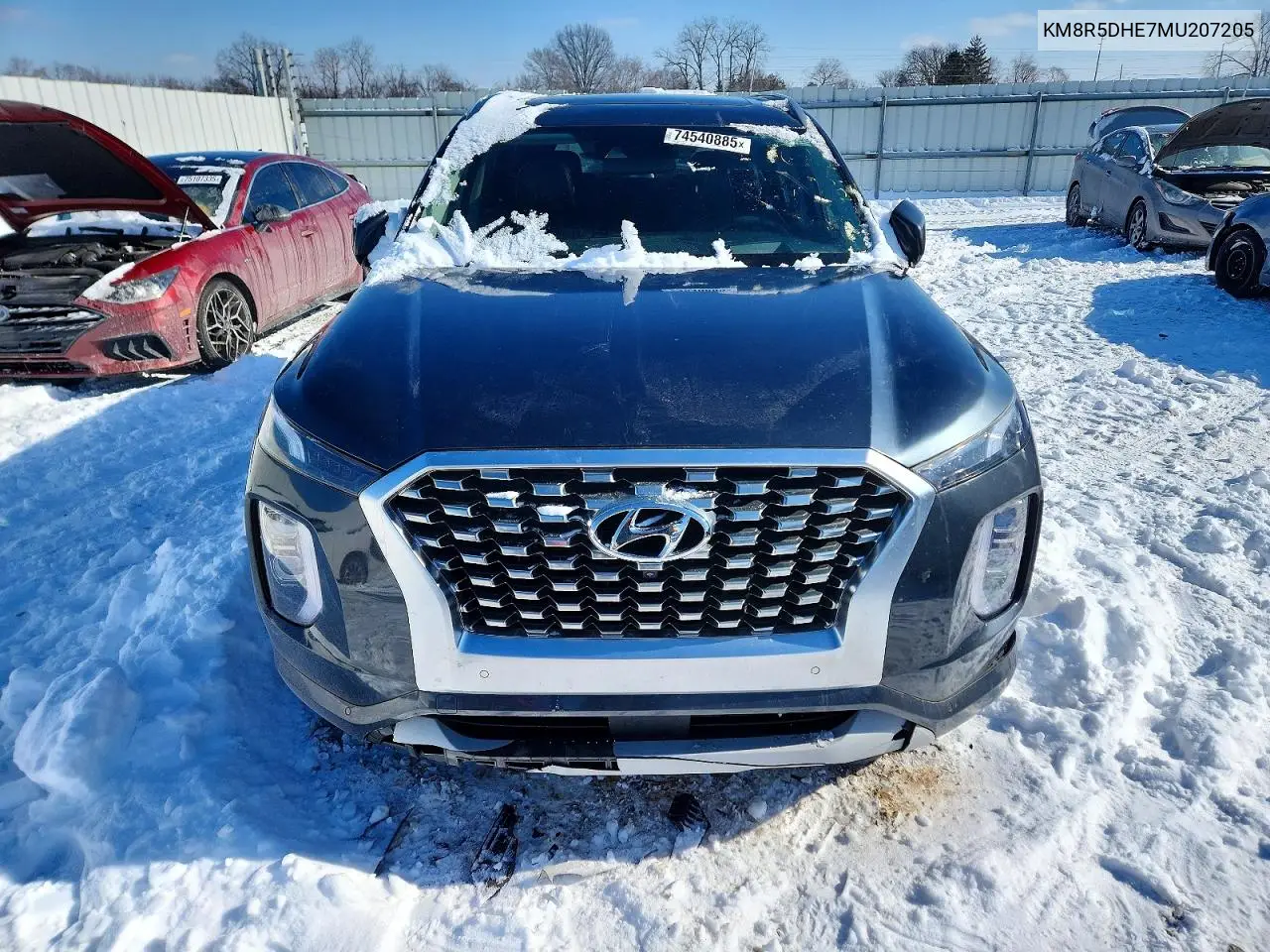 KM8R5DHE7MU207205 2021 Hyundai Palisade