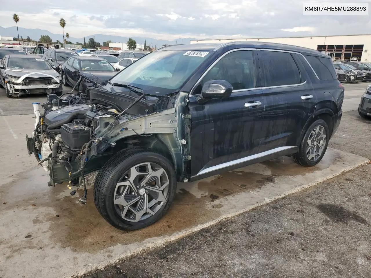 KM8R74HE5MU288893 2021 Hyundai Palisade Calligraphy
