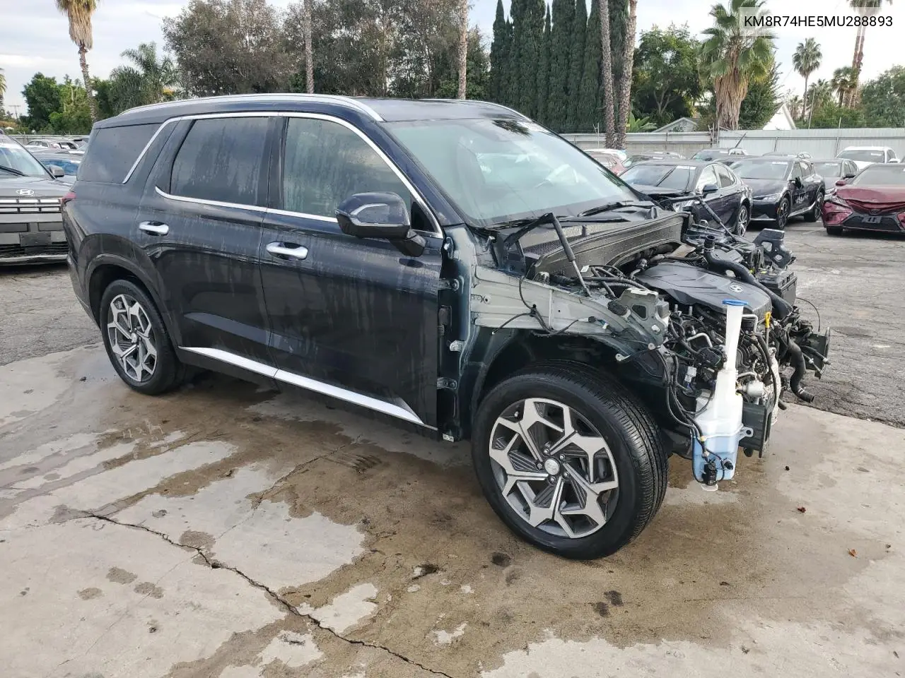 KM8R74HE5MU288893 2021 Hyundai Palisade Calligraphy