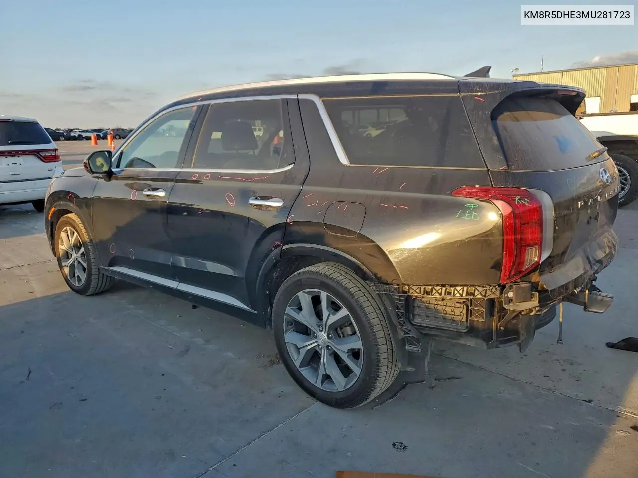 KM8R5DHE3MU281723 2021 Hyundai Palisade Limited