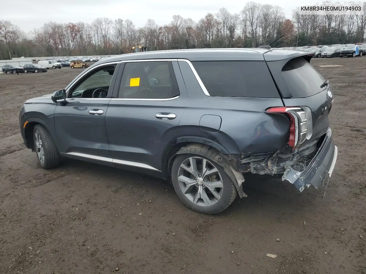 KM8R34HE0MU194903 2021 Hyundai Palisade Sel
