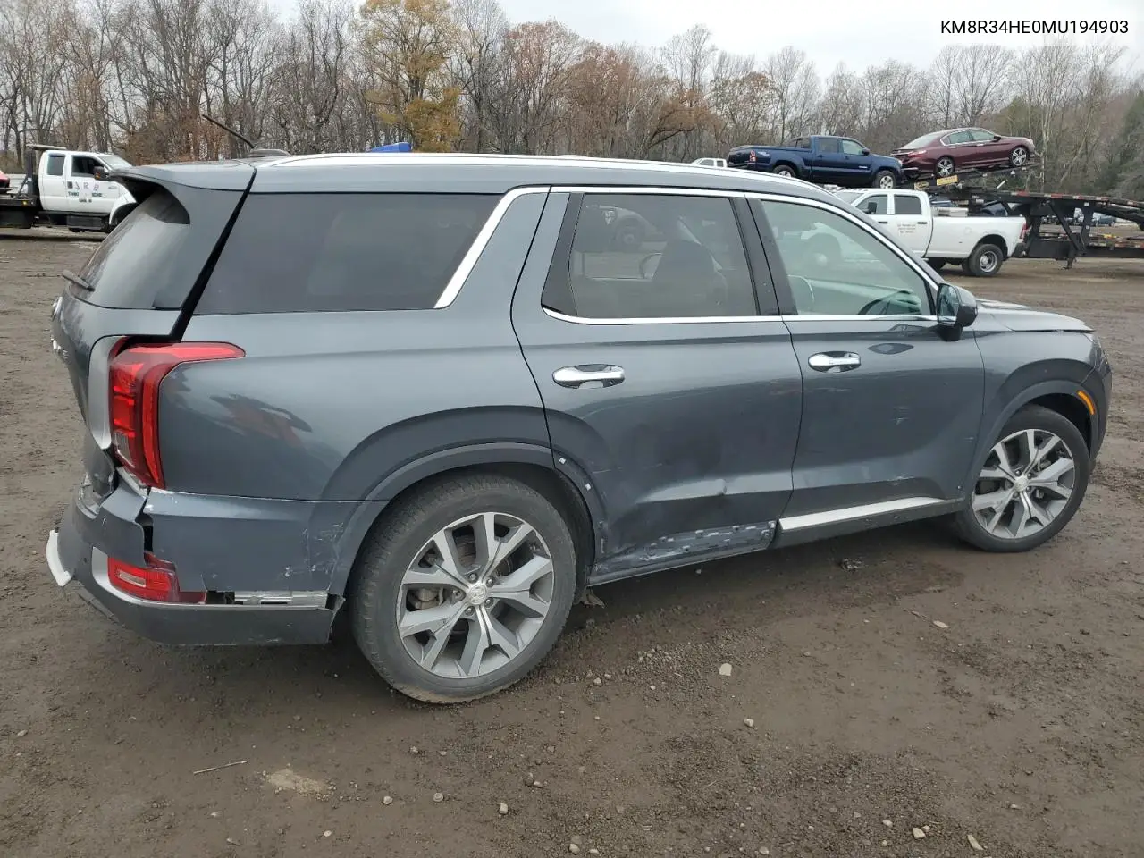 KM8R34HE0MU194903 2021 Hyundai Palisade Sel