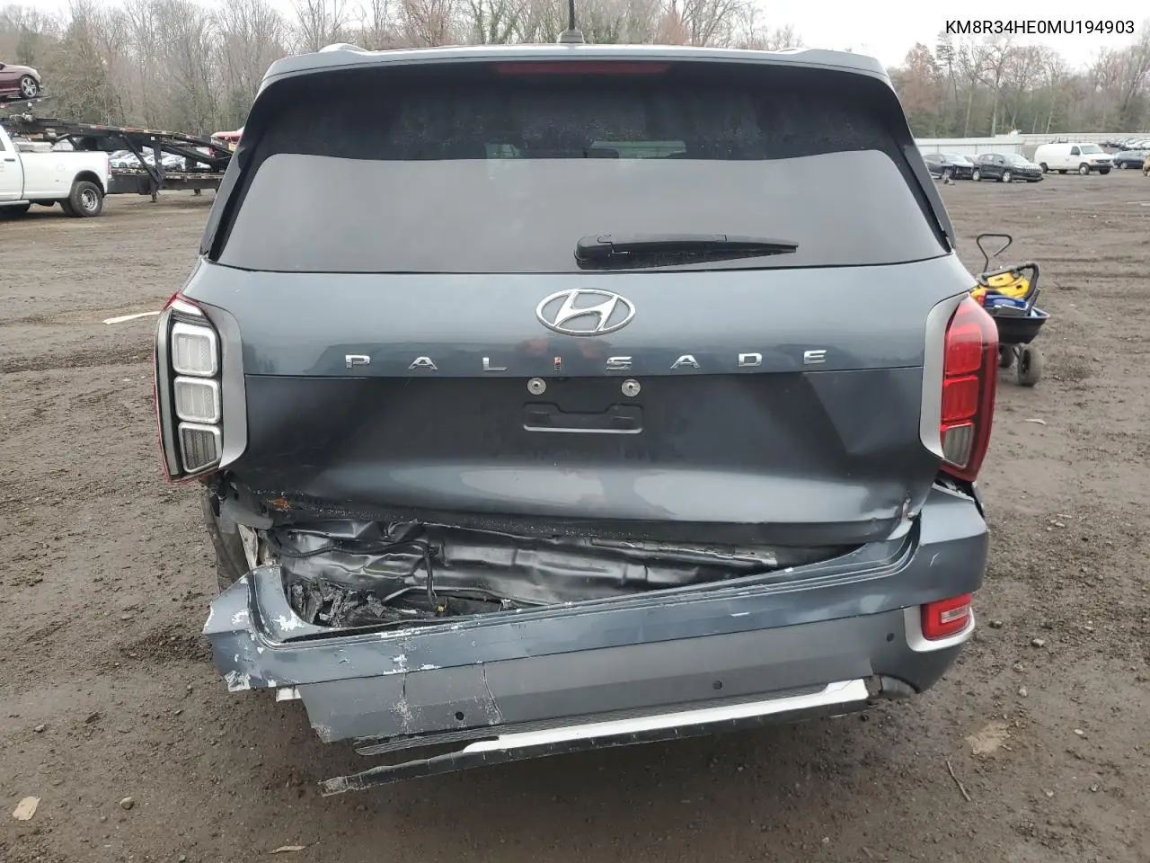 KM8R34HE0MU194903 2021 Hyundai Palisade Sel