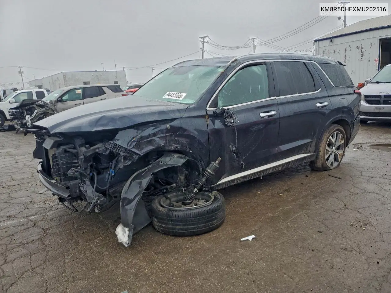 KM8R5DHEXMU202516 2021 Hyundai Palisade Limited