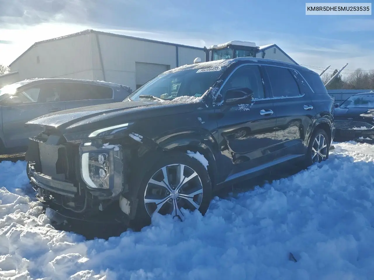 KM8R5DHE5MU253535 2021 Hyundai Palisade Limited