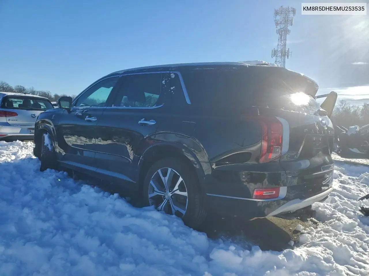 KM8R5DHE5MU253535 2021 Hyundai Palisade Limited