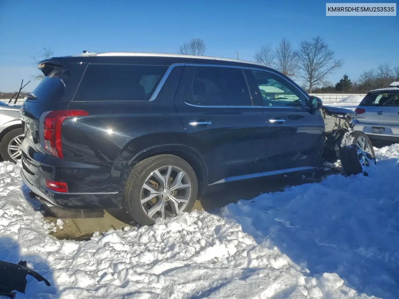 KM8R5DHE5MU253535 2021 Hyundai Palisade Limited