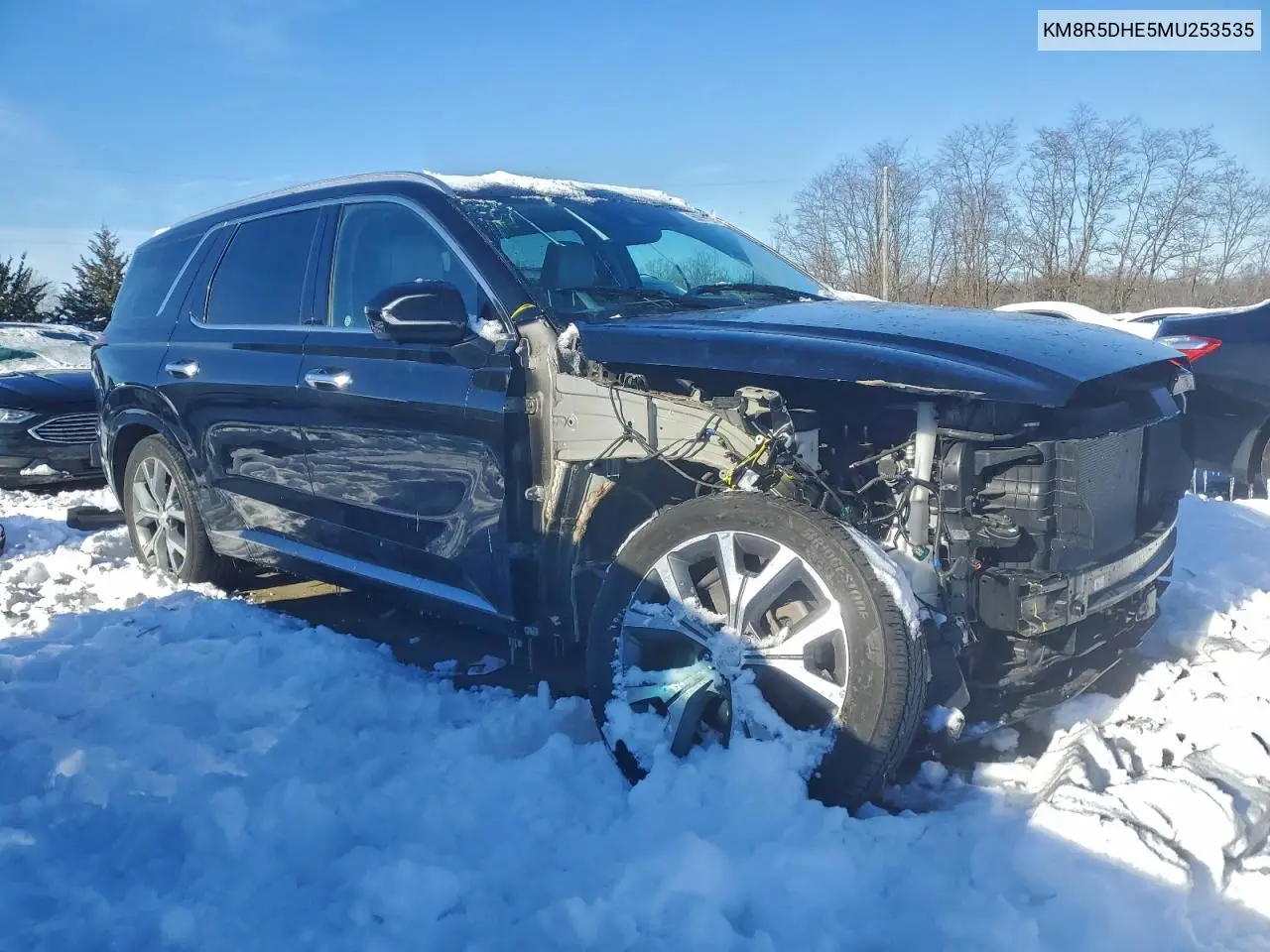 KM8R5DHE5MU253535 2021 Hyundai Palisade Limited