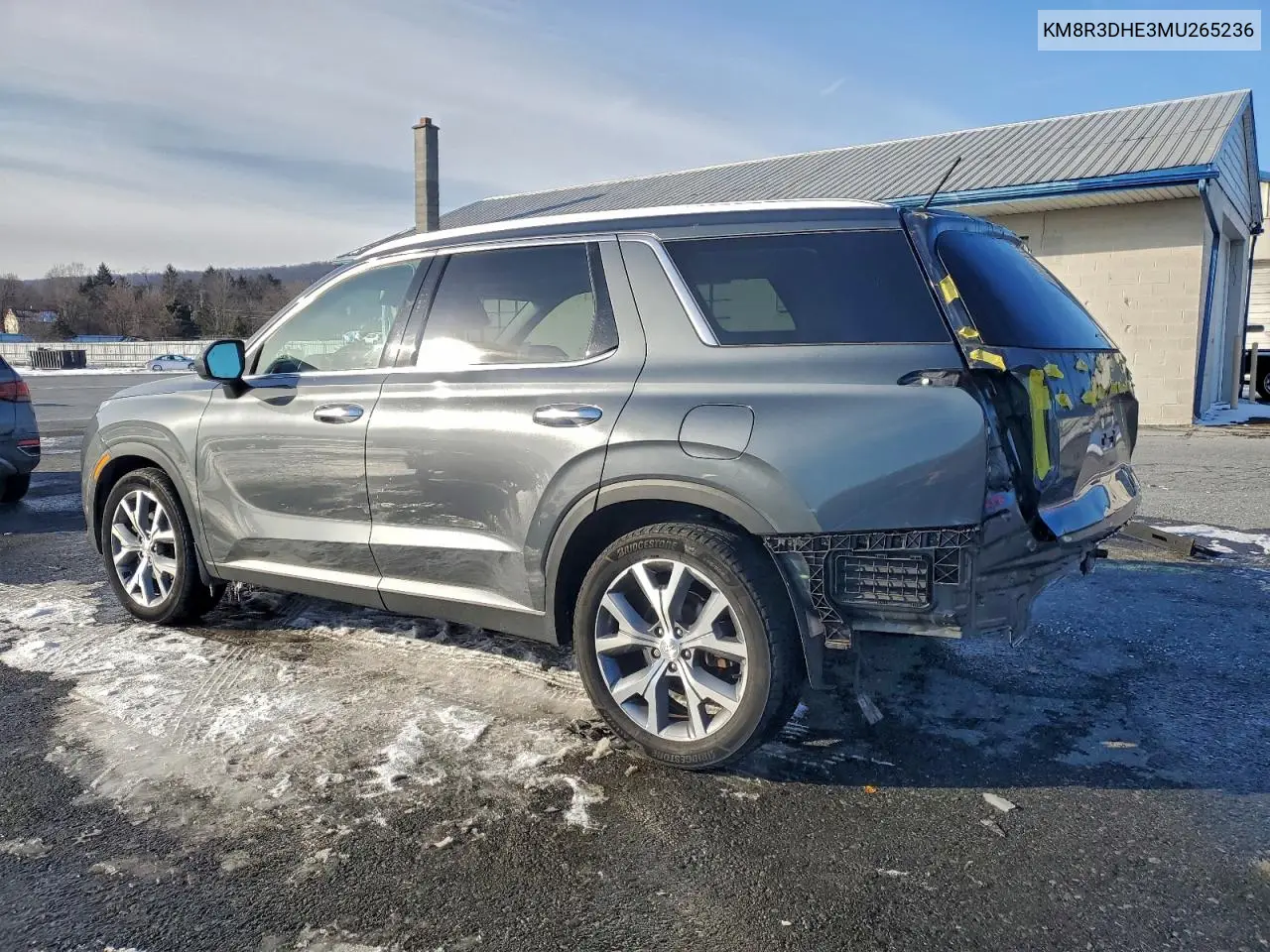 KM8R3DHE3MU265236 2021 Hyundai Palisade Sel